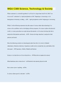 WGU C389 Science&comma; Technology & Society &vert; 65 Questions with 100&percnt; Correct Answers &vert; Verified &vert; Latest Update