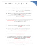 NSG 6435 Midterm Study Guide Questions Best Graded A+