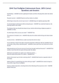 DMV Test Firefighter Endorsement Exam&comma; 100&percnt; Correct Questions and Answers