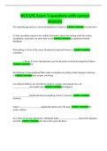 NCE&sol;LPC Exam 5 questions with correct answers