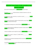 NCE&sol;LPC Exam Study Guide questions with correct answers