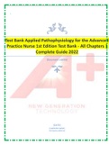 Test Bank Applied Pathophysiology for the Advanced Practice Nurse 1st Edition Test Bank - All Chapters &vert; Complete Guide 2022
