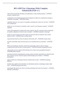 BUS 4385 Test 1 Questions With Complete Solutions&lpar;RATED A&plus;&rpar;