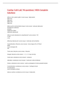 Cardiac Cath Lab&vert; 96 questions&vert; With Complete Solutions