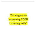 Strategies for improving TOEFL listening skills