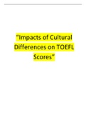 Impacts of Cultural Differences on TOEFL