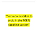 Common mistakes to avoid in the TOEFL speaking section