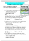 Test Bank For Success in Practical Vocational Nursing 9th Edition Patricia Knecht Chapter 1-19 | Complete Guide 