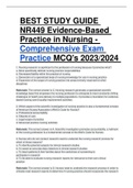 NR 449 EXAM BUNDLE GUARANTEED SUCCESS 2023/2024  STUDY GUIDE 