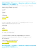 BIOLOGY MISC ATI practice B Questions and Answers Latest update 2022&sol;2023 Rated A&plus; 