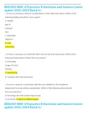 BIOLOGY MISC ATI practice B Questions and Answers Latest update 2022&sol;2023 Rated A&plus; 