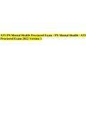 ATI PN Mental Health Proctored Exam &sol; PN Mental Health