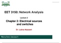 Electrical sources And switches chapter 2