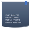 STUDY GUIDE FOR UNDERSTANDING MEDICAL SURGICAL NURSING, 6th Edition