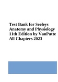 Test Bank for Seeleys Anatomy and Physiology 11th Edition by VanPutte All Chapters 2023