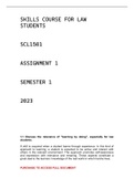 SCL1501 ASSIGNMENT 1 SEMESTER 1 2023