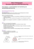 Samenvatting van hoorcolleges pedagogiek en psychologie jaar 1 blok 4