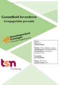Module 6 gezondheid bevorderen deeltentamen 3 groepsgerichte preventie&period; Behaald met een 8&period;3&excl;&excl;