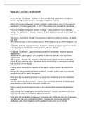 Neuron function worksheet