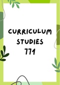Term One & Two Notes for Curriculum Studies