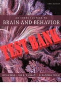 TEST BANK for An Introduction to Brain and Behavior 6th Edition by Kolb Bryan, Ian, Whishaw and Teskey Campbell. ISBN-. (Complete Download).  