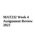 MAT232 Week 4 Assignment 2023 | Statistical Literacy