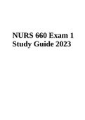 NURS 660 Exam 1 Study Guide 2023