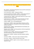 Illinois Pesticide Applicator General Standards Exam 2023