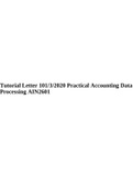Tutorial Letter 101&sol;3&sol;2020 Practical Accounting Data Processing AIN2601&period;