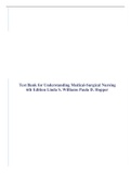 Test Bank for Understanding Medical-Surgical Nursing 6th Edition Linda S. Williams Paula D. Hopper