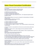 Sales Cloud Consultant Certification &vert; 70 Questions with 100&percnt; Correct Answers