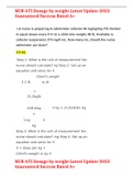 NUR ATI Dosage by weight Latest Update 2023 Guaranteed Success Rated A&plus;
