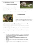 Reproduction in vertebrates - Life science GR 12 IEB notes/summary