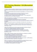 CITI Training&comma; Modules 1-24 &lpar;Biomedical Research&rpar; &vert; 136 Questions with 100&percnt; Correct Answers