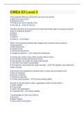 Bundle for CWEA Exams Compilation &vert; Verified &vert; Guaranteed Success