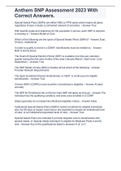 Anthem SNP Assessment 2023 With Correct Answers&period;
