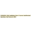  Antibiotics Part 1 Correct And Revised Questions And Answers 2023.