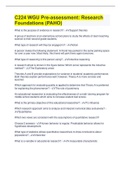 C224 WGU Pre-assessment&colon; Research Foundations &lpar;PAHO&rpar; &vert; 60 Questions &vert; 100&percnt; Correct Answers