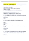 ASNT VT Level II Exam &vert; 100 Questions &vert; 100&percnt; Correct Answers