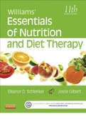 Williams’ EDITION Essentials of Nutrition and Diet Therapy 11th  EDITION
