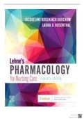 Test Bank Lehne's Pharmacology for Nursing Care, 11th Edition by Jacqueline Burchum, Laura Rosenthal (ISBN: 9780323825221) COMPLETE CHAPTERS