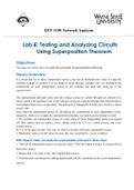 Lab 6: Testing and Analyzing Circuits Using Superposition Theorem