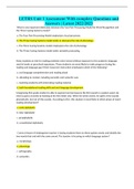 LETRS Unit 1 Assessment With complete Questions and Answers &vert; Latest 2022&sol;2023