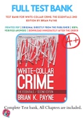 White Collar Crime The Essentials 2nd Edition Payne Test Bank
