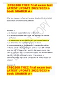 CPEG208 TNCC final exam test LATEST UPDATE 2022&sol;2023 n book GRADED A&plus;