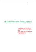 NRNP 6630 MIDTERM EXAM &lpar;2 VERSIONS&comma;LATEST-2022&sol;2023&comma; 100 Q & A &rpar; & NRNP 6630 FINAL EXAM &lpar;5 VERSIONS&comma;LATEST-2022&sol;2023&comma; 500 Q & A &rpar; &colon; WALDEN UNIVERSITY &vert; 100&percnt; VERIFIED