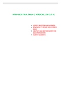 NRNP 6630 FINAL EXAM &lpar;5 VERSIONS&comma;LATEST-2022&sol;2023&comma; 500 Q & A &rpar; &sol; NRNP6630 FINAL EXAM &sol; NRNP 6630 WEEK 11 FINAL EXAM &sol; NRNP6630 WEEK 11 FINAL EXAM&colon; WALDEN UNIVERSITY &vert; 100&percnt; VERIFIED
