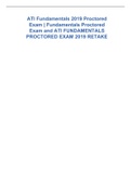 ATI Fundamentals 2019 Proctored Exam | Fundamentals Proctored Exam and ATI FUNDAMENTALS PROCTORED EXAM 2019 RETAKE