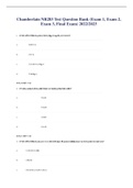 Chamberlain NR283 Test Question Bank &lpar;Exam 1&comma; Exam 2&comma; Exam 3&comma; Final Exam&rpar; 2022&sol;2023