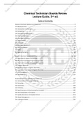 Chemical Technician Boards ReviewLecture Guide, 3ed. (UPDATED)